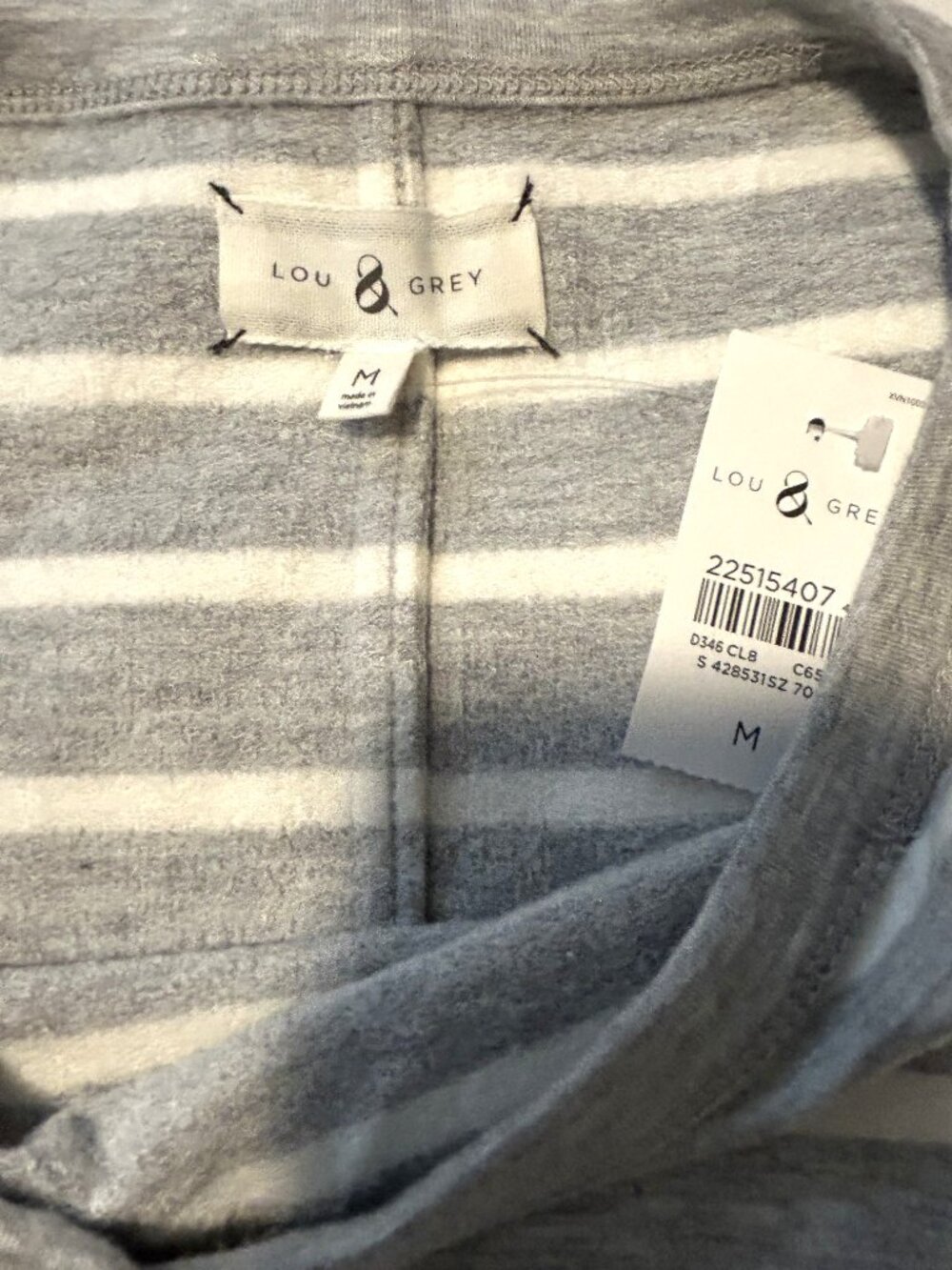 NWT Lou & Grey Signaturesoft striped swing dress, size M - Picture 6 of 7